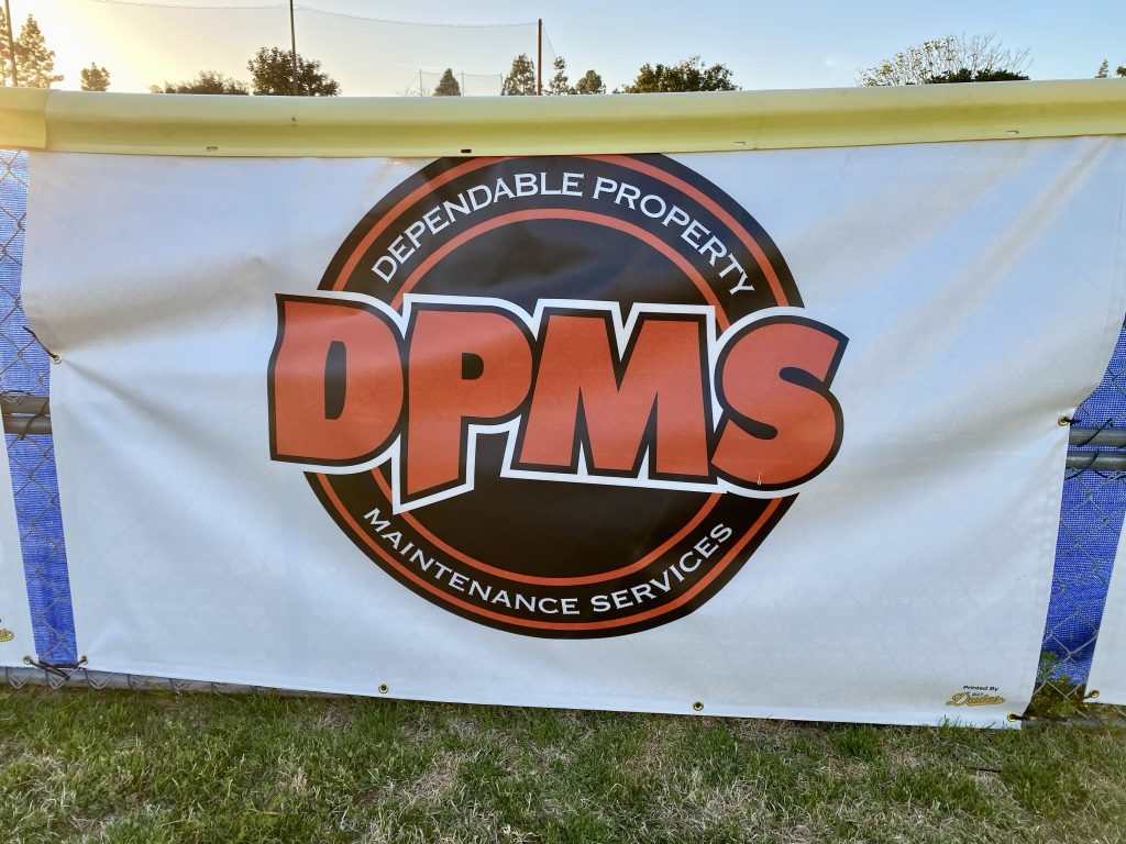  Sponsor banner for DPMS at ENLL field.